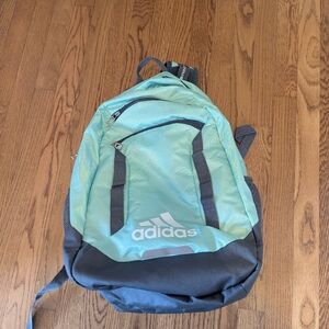 Adidas Rival Backpack Mint Green Gray Laptop Storage 20 Inches Sports Soccer